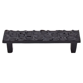 Top Knobs [TK304CB] Solid Brass Cabinet Pull Handle - Cobblestone Series - Standard Size - Coal Brass Finish - 3 3/4" C/C - 4 5/8" L