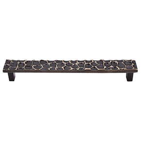 Top Knobs [TK307BA] Solid Brass Cabinet Pull Handle - Cobblestone Series - Oversized - Brass Antique Finish - 7 9/16" C/C - 8 3/8" L