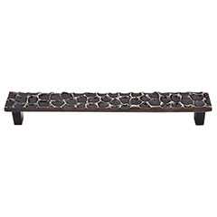 Top Knobs [TK307BA] Solid Brass Cabinet Pull Handle - Cobblestone Series - Oversized - Brass Antique Finish - 7 9/16" C/C - 8 3/8" L