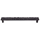 Top Knobs [TK308CB] Solid Brass Cabinet Pull Handle - Cobblestone Series - Oversized - Coal Black Finish - 8 13/16&quot; C/C - 9 3/4&quot; L