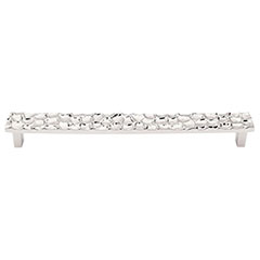 Top Knobs [TK308PN] Solid Brass Cabinet Pull Handle - Cobblestone Series - Oversized - Polished Nickel Finish - 8 13/16" C/C - 9 3/4" L