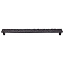 Top Knobs [TK309CB] Solid Brass Cabinet Pull Handle - Cobblestone Series - Oversized - Coal Black Finish - 12 9/16" C/C - 13 3/8" L