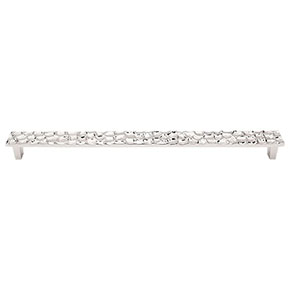 Top Knobs [TK309PN] Solid Brass Cabinet Pull Handle - Cobblestone Series - Oversized - Polished Nickel Finish - 12 9/16" C/C - 13 3/8" L