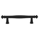 Top Knobs [TK3191BLK] Die Cast Zinc Cabinet Pull Handle - Coddington Series - Standard Size - Flat Black Finish - 3 3/4" C/C - 5 11/16" L