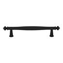 Top Knobs [TK3192BLK] Die Cast Zinc Cabinet Pull Handle - Coddington Series - Oversized - Flat Black Finish - 5 1/16&quot; C/C - 6 15/16&quot; L