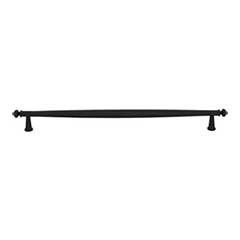 Top Knobs [TK3196BLK] Die Cast Zinc Cabinet Pull Handle - Coddington Series - Oversized - Flat Black Finish - 12" C/C - 13 7/8" L