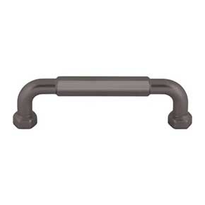 Top Knobs [TK3201AG] Die Cast Zinc Cabinet Pull Handle - Dustin Series - Standard Size - Ash Gray Finish - 3 3/4" C/C - 4 3/8" L