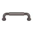 Top Knobs [TK3201AG] Die Cast Zinc Cabinet Pull Handle - Dustin Series - Standard Size - Ash Gray Finish - 3 3/4" C/C - 4 3/8" L