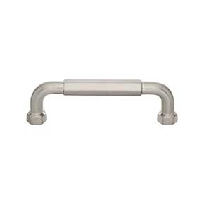 Top Knobs [TK3201BSN] Die Cast Zinc Cabinet Pull Handle - Dustin Series - Standard Size - Brushed Satin Nickel Finish - 3 3/4" C/C - 4 3/8" L