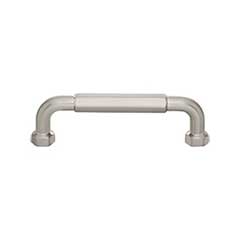 Top Knobs [TK3201BSN] Die Cast Zinc Cabinet Pull Handle - Dustin Series - Standard Size - Brushed Satin Nickel Finish - 3 3/4&quot; C/C - 4 3/8&quot; L