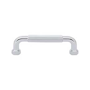 Top Knobs [TK3201PC] Die Cast Zinc Cabinet Pull Handle - Dustin Series - Standard Size - Polished Chrome Finish - 3 3/4" C/C - 4 3/8" L
