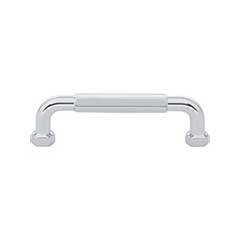 Top Knobs [TK3201PC] Die Cast Zinc Cabinet Pull Handle - Dustin Series - Standard Size - Polished Chrome Finish - 3 3/4" C/C - 4 3/8" L