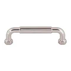 Top Knobs [TK3201PN] Die Cast Zinc Cabinet Pull Handle - Dustin Series - Standard Size - Polished Nickel Finish - 3 3/4&quot; C/C - 4 3/8&quot; L