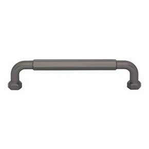Top Knobs [TK3202AG] Die Cast Zinc Cabinet Pull Handle - Dustin Series - Oversized - Ash Gray Finish - 5 1/16" C/C - 5 5/8" L