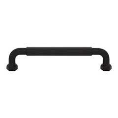 Top Knobs [TK3202BLK] Die Cast Zinc Cabinet Pull Handle - Dustin Series - Oversized - Flat Black Finish - 5 1/16" C/C - 5 5/8" L