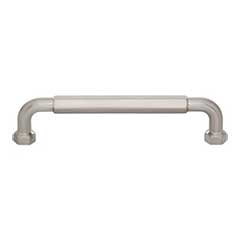 Top Knobs [TK3202BSN] Die Cast Zinc Cabinet Pull Handle - Dustin Series - Oversized - Brushed Satin Nickel Finish - 5 1/16&quot; C/C - 5 5/8&quot; L