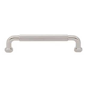 Top Knobs [TK3202PN] Die Cast Zinc Cabinet Pull Handle - Dustin Series - Oversized - Polished Nickel Finish - 5 1/16" C/C - 5 5/8" L