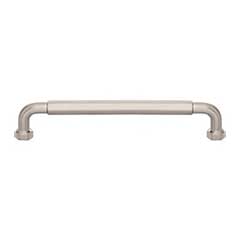 Top Knobs [TK3203BSN] Die Cast Zinc Cabinet Pull Handle - Dustin Series - Oversized - Brushed Satin Nickel Finish - 6 5/16&quot; C/C - 7&quot; L
