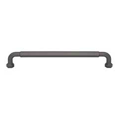 Top Knobs [TK3204AG] Die Cast Zinc Cabinet Pull Handle - Dustin Series - Oversized - Ash Gray Finish - 7 9/16" C/C - 8 1/8" L