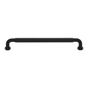 Top Knobs [TK3204BLK] Die Cast Zinc Cabinet Pull Handle - Dustin Series - Oversized - Flat Black Finish - 7 9/16" C/C - 8 1/8" L