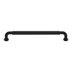Top Knobs [TK3204BLK] Die Cast Zinc Cabinet Pull Handle - Dustin Series - Oversized - Flat Black Finish - 7 9/16" C/C - 8 1/8" L