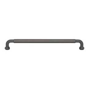 Top Knobs [TK3205AG] Die Cast Zinc Cabinet Pull Handle - Dustin Series - Oversized - Ash Gray Finish - 8 13/16" C/C - 9 7/16" L