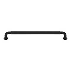 Top Knobs [TK3205BLK] Die Cast Zinc Cabinet Pull Handle - Dustin Series - Oversized - Flat Black Finish - 8 13/16" C/C - 9 7/16" L