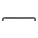 Top Knobs [TK3206BLK] Die Cast Zinc Cabinet Pull Handle - Dustin Series - Oversized - Flat Black Finish - 12" C/C - 12 9/16" L