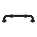 Top Knobs [TK3181BLK] Die Cast Zinc Cabinet Pull Handle - Holden Series - Oversized - Flat Black Finish - 5 1/16" C/C - 5 11/16" L