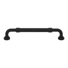 Top Knobs [TK3182BLK] Die Cast Zinc Cabinet Pull Handle - Holden Series - Oversized - Flat Black Finish - 6 5/16" C/C - 7" L