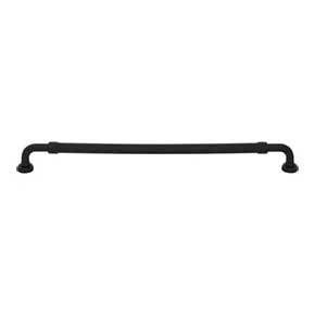Top Knobs [TK3185BLK] Die Cast Zinc Cabinet Pull Handle - Holden Series - Oversized - Flat Black Finish - 12" C/C - 12 3/4" L