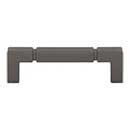 Top Knobs [TK3221AG] Die Cast Zinc Cabinet Pull Handle - Langston Series - Standard Size - Ash Gray Finish - 3 3/4" C/C - 4 1/4" L