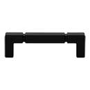 Top Knobs [TK3221BLK] Die Cast Zinc Cabinet Pull Handle - Langston Series - Standard Size - Flat Black Finish - 3 3/4" C/C - 4 1/4" L