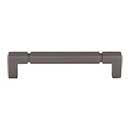 Top Knobs [TK3222AG] Die Cast Zinc Cabinet Pull Handle - Langston Series - Oversized - Ash Gray Finish - 5 1/16" C/C - 5 15/32" L