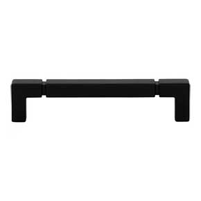 Top Knobs [TK3222BLK] Die Cast Zinc Cabinet Pull Handle - Langston Series - Oversized - Flat Black Finish - 5 1/16" C/C - 5 15/32" L