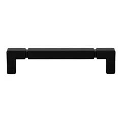 Top Knobs [TK3222BLK] Die Cast Zinc Cabinet Pull Handle - Langston Series - Oversized - Flat Black Finish - 5 1/16&quot; C/C - 5 15/32&quot; L