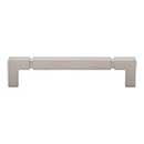 Top Knobs [TK3222BSN] Die Cast Zinc Cabinet Pull Handle - Langston Series - Oversized - Brushed Satin Nickel Finish - 5 1/16" C/C - 5 15/32" L