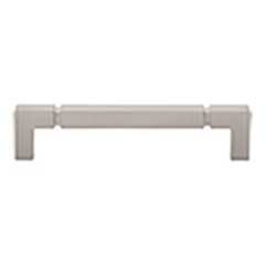 Top Knobs [TK3222BSN] Die Cast Zinc Cabinet Pull Handle - Langston Series - Oversized - Brushed Satin Nickel Finish - 5 1/16&quot; C/C - 5 15/32&quot; L