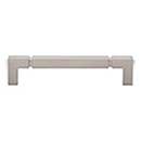 Top Knobs [TK3222BSN] Die Cast Zinc Cabinet Pull Handle - Langston Series - Oversized - Brushed Satin Nickel Finish - 5 1/16" C/C - 5 15/32" L