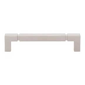 Top Knobs [TK3222PN] Die Cast Zinc Cabinet Pull Handle - Langston Series - Oversized - Polished Nickel Finish - 5 1/16" C/C - 5 15/32" L