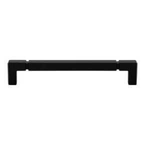 Top Knobs [TK3223BLK] Die Cast Zinc Cabinet Pull Handle - Langston Series - Oversized - Flat Black Finish - 6 5/16" C/C - 6 3/4" L