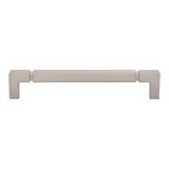 Top Knobs [TK3223BSN] Die Cast Zinc Cabinet Pull Handle - Langston Series - Oversized - Brushed Satin Nickel Finish - 6 5/16&quot; C/C - 6 3/4&quot; L