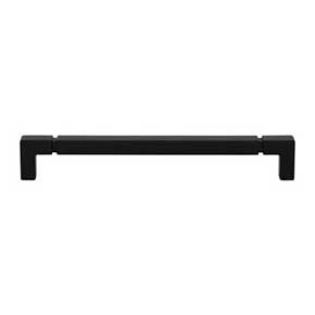 Top Knobs [TK3224BLK] Die Cast Zinc Cabinet Pull Handle - Langston Series - Oversized - Flat Black Finish - 7 9/16" C/C - 8" L