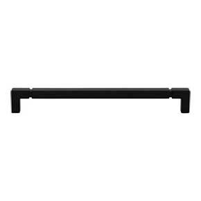 Top Knobs [TK3225BLK] Die Cast Zinc Cabinet Pull Handle - Langston Series - Oversized - Flat Black Finish - 8 13/16" C/C - 9 1/4" L