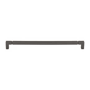 Top Knobs [TK3226AG] Die Cast Zinc Cabinet Pull Handle - Langston Series - Oversized - Ash Gray Finish - 12" C/C - 12 7/16" L