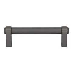Top Knobs [TK3210AG] Die Cast Zinc Cabinet Pull Handle - Lawrence Series - Standard Size - Ash Gray Finish - 3 3/4" C/C - 4 11/16" L