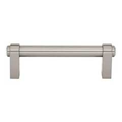 Top Knobs [TK3210BSN] Die Cast Zinc Cabinet Pull Handle - Lawrence Series - Standard Size - Brushed Satin Nickel Finish - 3 3/4&quot; C/C - 4 11/16&quot; L