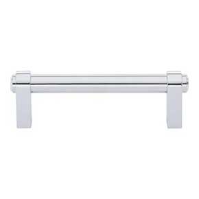 Top Knobs [TK3210PC] Die Cast Zinc Cabinet Pull Handle - Lawrence Series - Standard Size - Polished Chrome Finish - 3 3/4" C/C - 4 11/16" L