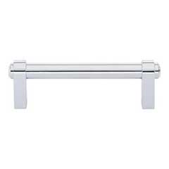 Top Knobs [TK3210PC] Die Cast Zinc Cabinet Pull Handle - Lawrence Series - Standard Size - Polished Chrome Finish - 3 3/4" C/C - 4 11/16" L