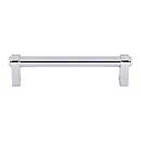 Top Knobs [TK3211PC] Die Cast Zinc Cabinet Pull Handle - Lawrence Series - Oversized - Polished Chrome Finish - 5 1/16" C/C - 5 11/16" L